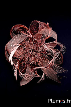 Bijou Oie strippé - sur pince - bronze
